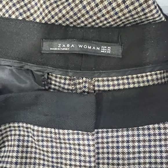 ZARA Woman Houndstooth Dress Pants Size XL  EUC - Picture 8 of 9